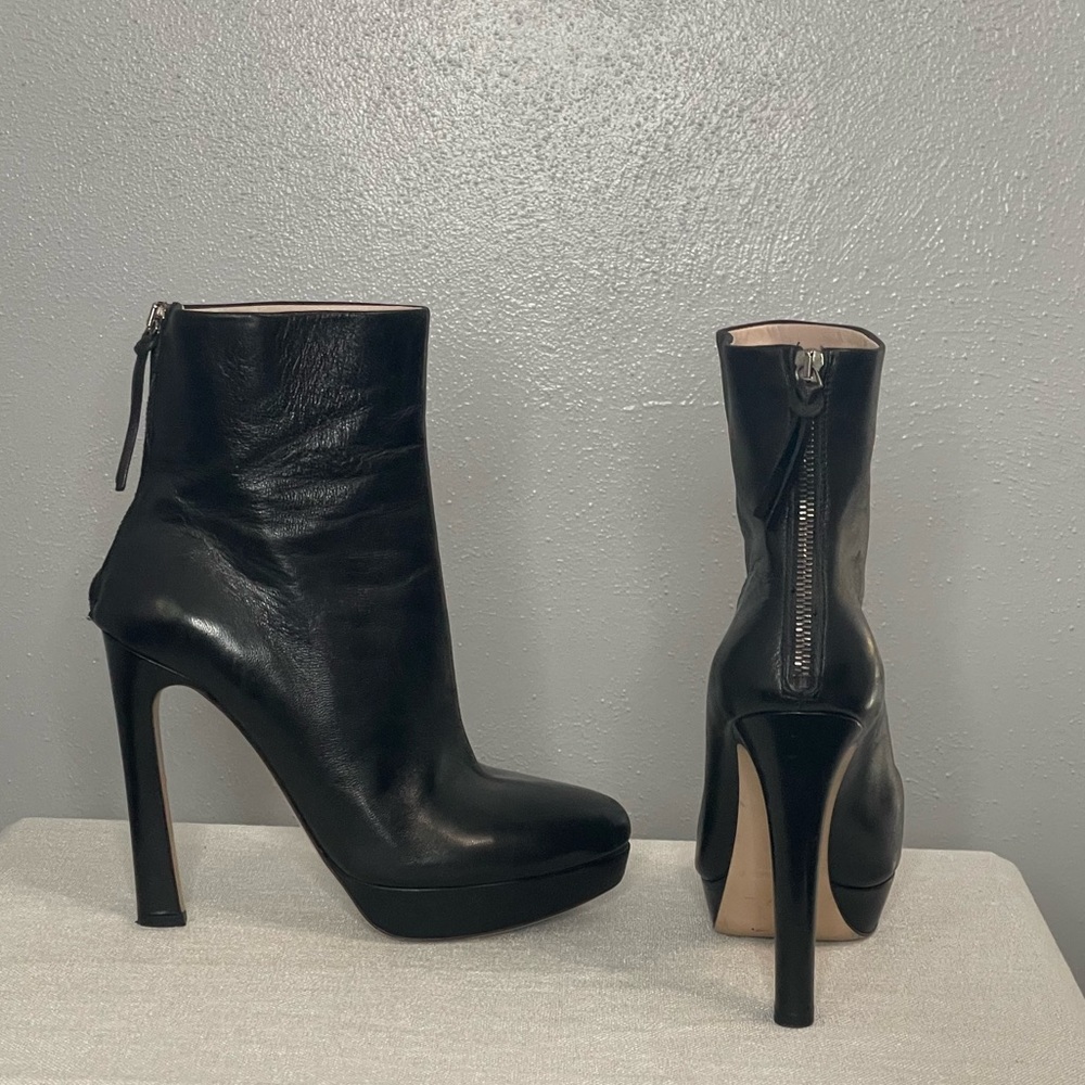 Miu Miu Leather Booties